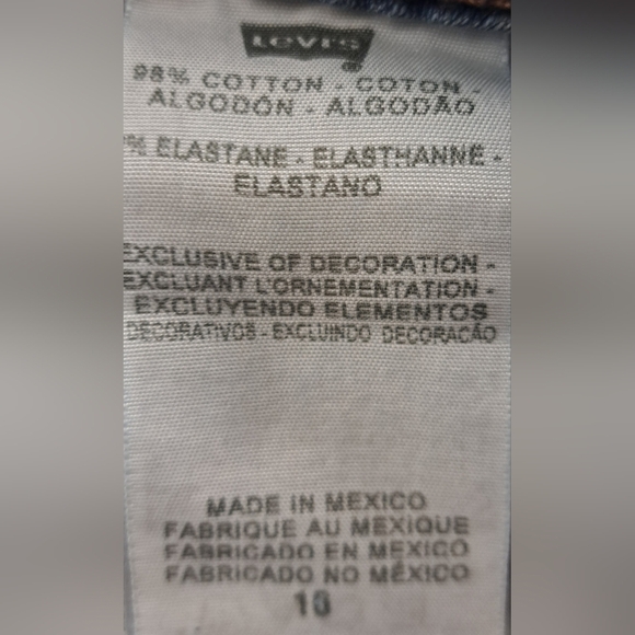 Levi's Slender Boot Cut 526 Jeans Size 16 Five Pocket Zipper Fly Stretch - Picture 5 of 6